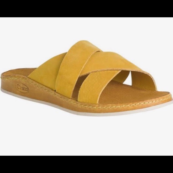 NEW Chaco Wayfarer Slides-Ochre-Size 8M. - Picture 4 of 7
